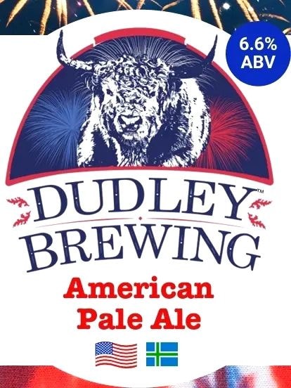 American Pale Ale — 6.6% ABV craft beer from Dudley Brewing, Wilton NH